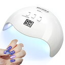 NAILGIRLS LED & UV ネイルライト 48W ジェルネイル ライト レジン用 硬化ライト プラスチック製 全ジェル対応 手足両用 自動感知センサー...