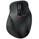 エレコム マウス Bluetooth (iOS対応) Lサイズ 5ボタン (戻る・進むボタン搭載) BlueLED 握りの極み ブラック iPad Pro 20...