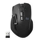エレコム マウス ワイヤレス (レシーバー付属) Mサイズ 6ボタン DUALシリーズ ハードウェアマクロ搭載 サイドホイール 高速スクロール Ultimate...