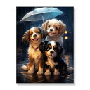 DIY 5D ダイヤモンドペインティングキット 犬の傘シェルビーチボトル 絵画 動物たち クロスステッチ フルドリル クリスタル ラインストーン 刺繍 DIY アート クラフト ホーム ウォールデコ 30x