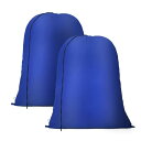 OTraki 巾着袋 大 40x50cm 2枚入 収納袋 巾着 ポリエステルタフタ製 大容量 着替え入れ 汚れ物入れ ナイロン 巾着 大 体操服袋 洗える 衣類収納 Drawstring bag 部活 スポーツジム 旅行用 青