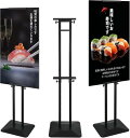 OUTNEE 立て看板 ポスタースタンド アップグレード大型両面パネルスタンド 高さ調節可能 190cm 看板スタンド メニュースタンド サインスタンド 案内板スタンド 掲示板 会社 イベント店舗看板