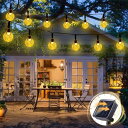 Auting LEDイルミネーションライト ソーラー 屋外 防水 おしゃれ 30電球6.5M ストリング 8種点灯モード IP65防水 フェアリー キャンプ 飾り 屋外/室内/ガーラン/アウトドア/テント/結婚式/庭/パー