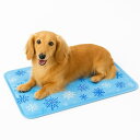 E&K726 ひんやりマット ペット用 50×60cm 冷感ジェルシート 猫 犬 クールマット 熱中症対策 氷デザイン