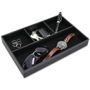 Chocos 収納トレイ 小物入れ 卓上トレイ 引き出し トレイ ジュエリーBOX 鍵 腕時計 サングラス 財布 スマホ 卓上収納ボックス 多機能収納ケース 男...