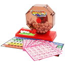 ビンゴゲームセット ビンゴマシーン ビンゴカード パーティゲーム 1-75番ボールx予備ボール5個xビンゴカード6枚xトレイ付コンパクトサイズ