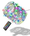 カラフラ 1つのライトで12色! - 多色 発光 LED イルミネーションライト 極細ストレート USB給電式 ~全12色マルチカラー発色タイプ~ ( 10m 100球 )