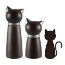 VKCHEF ペッパーミル 木製 岩塩 ミル 猫のデザイン 2個セット ソルトミル 卓上 調味料 塩胡椒挽き 粗さ挽き調節可能 セラミック ミル 調味料入れ