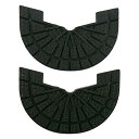 ヒールプロテクター ヒールガード かかと すり減り防止 (L 26〜27.5cm, Black)