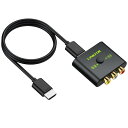 LiNKFOR RCA to HDMI変換コンバーター 1080P対応 16:9/4:3切替でき 小型 軽量 AV to HDMI 変換器 PAL/NTSC対応...