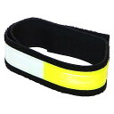 ホダカ ズボン裾止めバンド 自転車 バイク 足首バンド ズボンクリップ 裾止め用マジックテープ 巻き込み·汚れ防止 伸縮ゴム 1本入り 黒