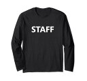 イベントスタッフユニフォーム両面 Event Staff Uniform Job Employee (2 SIDED) 長袖Tシャツ