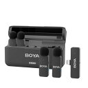 BOYA ピンマイク 2.4ghzワイヤレスマイク 瞬時接続 スマホ外付け ラベリアマイク プラグ&プレイ ノイズ軽減 軽量 クリップ式 無線マイク 360°集音 超ミニ mic android/iphone/PCに対応 4人同時使用 vl