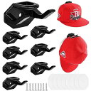 YUENWUZINIC 帽子掛け キャップハンガー 8個セット キャップラック 壁掛け式 ラック 帽子収納 小物ハンガー 帽子掛けフック 収納 取り付け簡単 強...