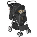 Epetlover ペットカート 4輪 折りたたみ ペットベビーカー 散歩 キャリー 犬用 カート 多頭 耐荷重15kg 猫 子犬 小型犬 中型犬 老犬 介護 ...