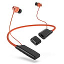 【2023初売!!最先端首掛け式ワイヤレスマイク+bluetoothネックバンドイヤホン2 in1】 Android用ネックバンドマイク スマホ外付けマイク プラグ&プレイ APP不要 Bluetooth不要 自動ノイズリダ