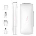 TOUCHBeauty レディースシェーバー 1台4役 電動シェーバー 女性 vio シェイバー 女性用 肌にやさしい 電池式 ボディシェーバー お風呂でも使え...