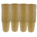 使い捨て紙コップ クラフトペーパーカップ クラフトカラー Natural 100個セット 7オンス(205ml) おしゃれクラフト 業務用 自然イメージを大切にているおしゃれなクリニックやオフィスに *CR