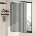 YKFN シャワーカーテン 130cm丈 130cm幅 防カビ 防水 小窓 間仕切りカーテン 断熱 防寒 ユニットバス用 高密度 お風呂 おしゃれ 北欧 形状記憶 目隠し 保温 遮光 浴室窓 厚手 無地 間仕切り 浴室