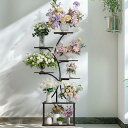 UNHO フラワースタンド 室内 ガーデンラック 木製 プランタースタンド 植物 棚 観葉植物ラック おしゃれ 植木鉢 スタンド 園芸 飾り棚 インテリア 小物...