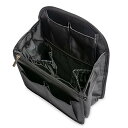 Yisigaリュックインバッグ 小さめ 縦型 軽量 整理 インバッグ バックインバック 仕分け デイパック bag in bag 27cm×19.5cm×11cm (S, 黒)