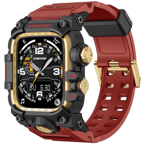 コンパチブル for アップルウォッチ バンド Apple Watch Series 6/SE2/SE/5/4 44mmに対応 メタル ケース TPUバンド 一体型 裏蓋付き M3 保護カバー 耐衝撃 レッド コンパチブル for アップルウォッチ バンド Apple Watch Series 6/SE2/SE/5/4 44mmに対応 メタル ケース TPUバンド 一体型 裏蓋付き M3 保護カバー 耐衝撃 レッド