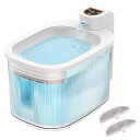 YUHAFO 猫 水飲み器 自動給水器 ピュアクリスタル コードレス スマートセンサー搭載 2.5L大容量タンク 内蔵バッテリー【5000mAh大容量】