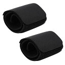 ochun ズボン裾止めバンド 裾バンド ストッキングバンド 繰り返し使用 弾性 調整簡単 サッカー ナイロン素材(黒)