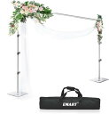 EMART 背景スタンド 撮影スタンド 260x300cm 幅、高さ調節可能 スチールベース 背景布/グリーンバックスタンド パーティー、結婚式、写真撮影、生放送、クロマキーなどに大活躍(ウォーター
