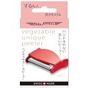 Peel Appeal ベジタブルユニークピーラー 【2021年度グッドデザイン賞受賞】ピーラー 皮むき器 スイス製 M型 (レッド)