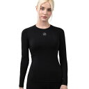 ARMEDES アルメデス ラウンドネック 長袖Tシャツ 接触冷感 コンプレッション レディス オールシーズン AR241-ブラックM