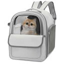 Athvcht 猫 キャリーバッグ 犬用 キャリー リュック猫用 ペットキャリー 猫用 犬用 リュックタイプ メッシュ窓 PVC窓 猫 リュックサック 小型犬 キャリーバッグ 折り畳み 軽量 シートベルト固