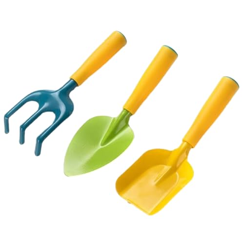 Sugarello ハンドシャベル 子供用 ハンドスコップ 潮干狩り 砂場シャベル 園芸 ガーデニング 穴掘り 芋掘り ミニスコップ 砂遊びセット ガーデニングツール (シャベル3種)
