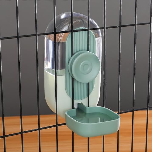 YBGGJO 自動給水器 0.8L 蓋付き 大容量 水飲み器 ケージ 取付 重力式 固定 防ぐ 転倒防止 電源不要 工具不要 短期出張 留守番 小動物 犬 猫 (自動給水器)