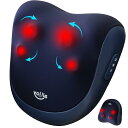 ALLJOY 腰マッサージクッション 温熱機能付き マッサージ機 3段階強度調節 首マッサージャー ヒーター搭載 双方向回転 ツボ押し 指圧 首/肩/背中/太も...