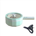 Focustar 電気鍋 一人用 2人用 小型 グリル鍋 1.5L容量 2段階火力調節 350W/700W 一台多役(炒める/焼く/蒸す/煮る/炊く) 焦げ付き防止 ラーメン すき焼き しゃぶしゃぶ用 多機能フライパン 片手鍋 旅