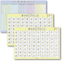 お風呂ポスター 漢字 小学2年生で学習する(160字)と学年別配当表の3枚セット B3 防水 Archest