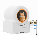 Falala 猫 トイレ 自動トイレ 猫 静音 飛散防止 消臭 簡単設定 センサー付き スマホ管理 自動清掃 大容量 64L お留守番 多頭飼い用 専用APP ...