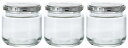 アデリア(ADERIA) ツイストキャップ 190ml 3個セット 保存ビン キャップヨウキ 日本製 保存容器 ガラス キャニスター 密閉容器 調味料入 瓶 密閉 コーヒー豆 M6521