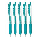 ゼブラ ジェルボールペン サラサクリップ 0.5mm ブルーグリーン 5本セット P-JJ15-BG5-AZ