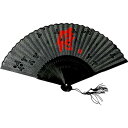 侍 扇子(プラケース入り) サムライ 絹扇子 高級 シルク扇子 和風扇子 浴衣 日本のお土産 ホームステイのおみやげ 縁起物 和風 和柄 漢字 さむらい
