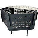 Solotour 焚火台 幅47cm コンパクト 五徳 大型 携帯便利 アウトドア キャンプ 組み立て 焚き火台 収納バッグ付き