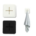 タオルホルダー 2pcs 穴あけ不要です 取り付けが簡単 タオルストッカー キッチンタオル掛け タオルフック タオル掛け吸盤落ちない (ホワイト&グレー)