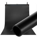 Meking 撮影用 背景布120x240cm PVC バックグラウンド ミラとスクラブ両面仕様 商品撮影 美食撮影 肖像撮影など ブラック