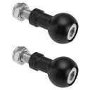 ボールねじ 2セット 17mm M6スクリューボールヘッド ブラケット固定用 アルミニウム ねじ継ぎ部品 拡張ボールヘッド 三脚用 自撮りハンドルグリップスタン...