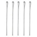 KXLCGYK マドラー ロングスプーン 5本セット 18-8ステンレス製 長22cm 長いスプーン シルバー パフェ バースプーン