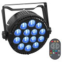 ZonQoonz 14LEDx6W ステージライト LED舞台照明 リモコン付き RGBW(赤 緑 青 白)多色変更 ディスコライト 音声制御 DMX512 4/8CH ストロボライト ステージ照明 スポットライト DJ/卒業シーズン/結婚式/教