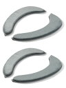 YY Hjem 便座シート 便座カバー 【2組】 20mm 座って快適/毛玉レス/瞬間脱着 & 簡単お手入れ (グレー/ロングタイプ)