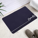 JOYme 珪藻土 バスマット ソフトタイプ (角型/ネイビー / 30×50cm) 洗濯機で洗えていつでも清潔に (速乾/吸水/防カビ/消臭) お風呂マット 珪藻土マット キッチンマット 大判 厚い アスベスト不使