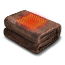 電気毛布 掛け 敷き 兼用 電気ひざ掛け usb給電 LEDディスプレイ表示 電気ブランケット 膝掛け 3段階温度調整 タイマー付き 自動オフ 切り忘れ防止 大判 速暖 ヒーター付き USBブランケット ひ